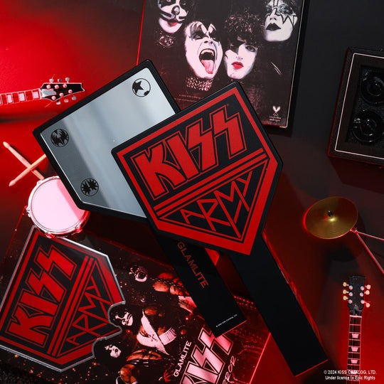 Glamlite - KISS™ x Glamlite Mirror Handspiegel - Schwarz